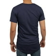 thumbnail image 2 of Ma Croix Men's Hip Hop Longlined Casual Crew Neck Basic T Shirts, 2 of 3
