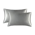 thumbnail image 1 of Funda de almohada de seda sintética Funda de almohada Funda de almohada de lijado Funda de almohada de color sólido, 1 of 6
