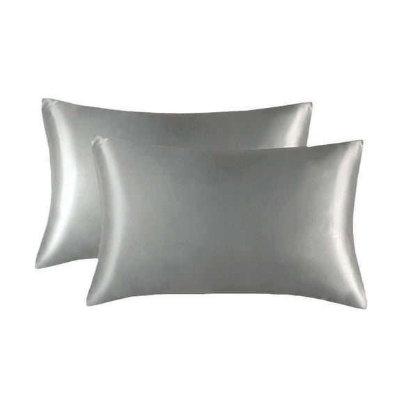 Funda de almohada de seda sintética Funda de almohada Funda de almohada de lijado Funda de almohada de color sólido