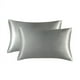 thumbnail image 1 of Funda de almohada de seda sintética Funda de almohada Funda de almohada de lijado Funda de almohada de color sólido, 1 of 6