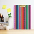 thumbnail image 6 of Coolnut Mexican Serape Blanket Stripes Clipboard, Acrylic Standard A4 Letter Size Clip Board with Low Profile Clip for Office, Classroom, Doctor, Nurse and Teacher Gifts, 6 of 7