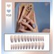 thumbnail image 1 of 5 uds. De uñas postizas de longitud media, uñas rosas, uñas postizas brillantes, uñas postizas de cobertura completa con pegatina de pegamento, 1 of 5