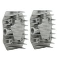 thumbnail image 2 of 2Pcs Compresseur d'Air Culasse 4/3/5P Aluminium Raccords Couvercle de Refroidissement 48mm x 72mm, 2 of 14