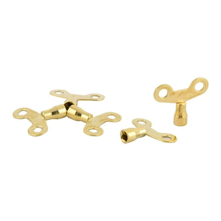 - Home Bathroom Basin Metal Water Tap Valve Knob Switch Faucet Key Gold Tone 5 Pcs