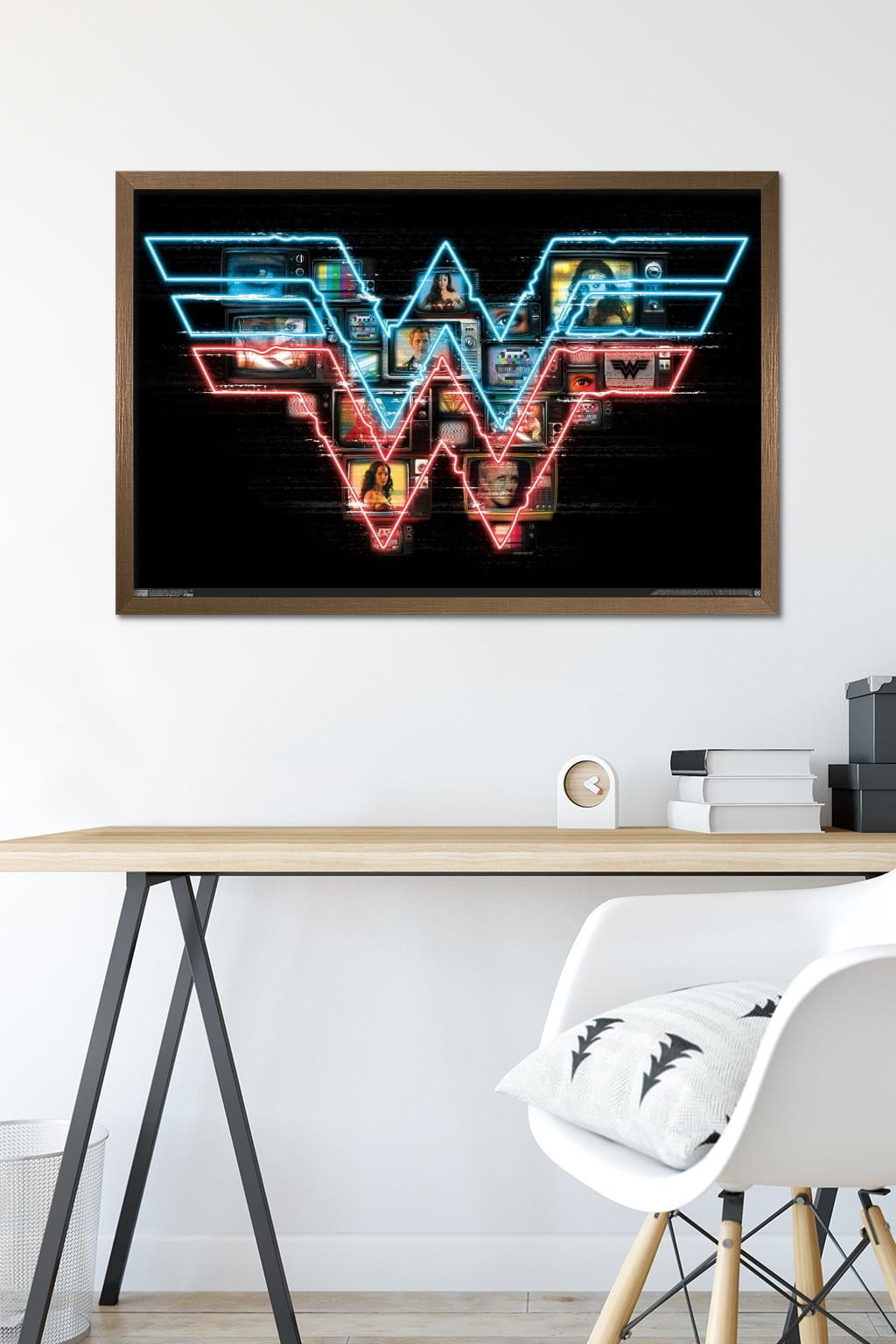 DC Comics Movie - Wonder Woman 1984 - Logo Wall Poster, 22.375" x 34", Framed