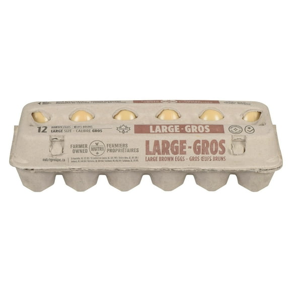 Nutri Large Brown Eggs, 12 count