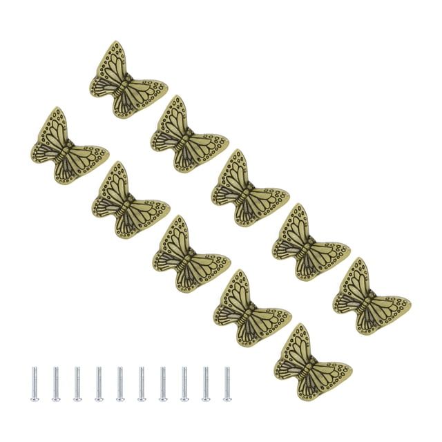 Poignées de Cabinet, Poignées de Tiroir Étoile de Mer Style Moderne pour Commodes pour Garde-Robe Vert Bronze