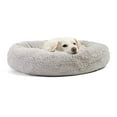 thumbnail image 1 of Best Friends by Sheri Luxury Faux Fur Donut Cuddler (23x23), Gray - Small Round Donut Cat and Dog Cushion Bed, Orthopedic Relief, 1 of 1