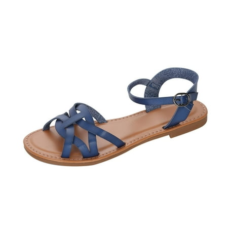 

Sandals for Women Open Toe Strappy Flat Sandals Slingback Ankle Strap Casual Sandal Summer Travel Gladiator Sandal