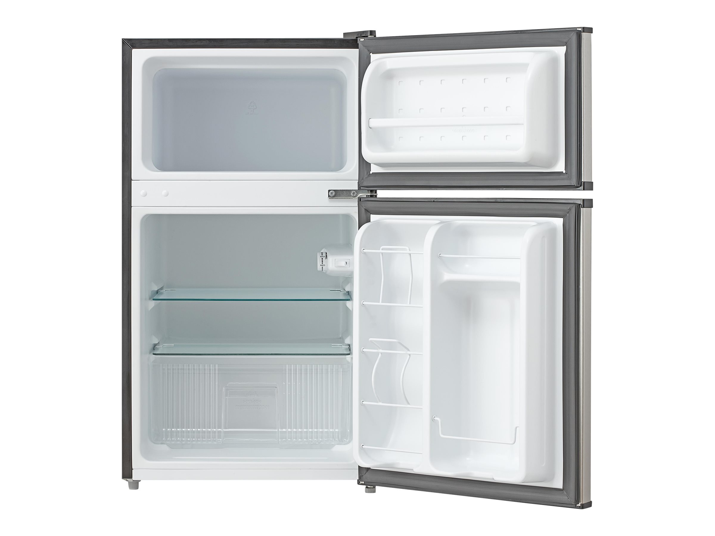 Whynter MRF-340DS Refrigerator Freezer Freestanding Width 19 in, Depth 23 in, Height 33 in Top-Freezer, Stainless Steel - image 4 of 6