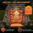 thumbnail image 7 of ABORON Oversized Heated Rocking Camping Chair for Adults- 400lbs Capacity Padded Camping Recliner w/ 3 Levels Heat - Folding Lawn Chair with Side Pockets for Camp Patio Backyard, 7 of 7