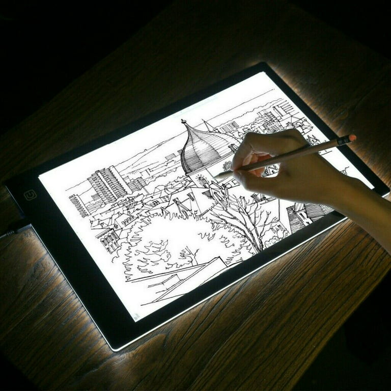 USB LED Artist Tattoo Stencil Board Light Box Tracing Drawing Board Pad  Table A4 
