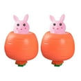 thumbnail image 1 of Juguete Antiestrés Carrot Pinch Le Net (2, 4, 6 y 8 Piezas) | Llavero de Conejito de Goma Suave con Forma de Zanahoria | Relajación Portátil para Niños y Adultos, Regalo de Pascua, 1 of 1