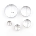 thumbnail image 4 of 5Pcs Round Circle Sugar Candy Cutting Die Baking Cutters Ceramics Mould Soft Pottery Mold Craft DIY Set, 4 of 5