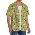 thumbnail image 4 of Sigee Running Beagle Print Men's Shirts Casual Button Down Short Sleeve Summer Beach Shirt Hawaiian Vacation Shirts Tee Shirt-XX-Large, 4 of 7