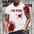 thumbnail image 2 of EHQJNJ 2Xlt T-Shirts pour Hommes Chemise Décontractée Imprimée Blouse Manches Courtes Col Rond Hauts Chemise Polyester T-Shirts pour Sublimation T-Shirts en Coton Blanc, 2 of 5