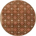 thumbnail image 1 of Ahgly Company Machine Washable Indoor Round Contemporary Tomato Red Area Rugs, 6' Round, 1 of 7