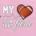 thumbnail image 2 of Wild Bobby, My Heart Is On That Football Field, Sports, Men Long Sleeve Shirt, Light Pink, Medium, 2 of 4