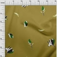 thumbnail image 3 of oneOone Cotton Silk Dark Olive Green Fabric Floral Magnolia Diy Clothing Quilting Fabric Print Fabric By Yard 42 Inch Wide, 3 of 4