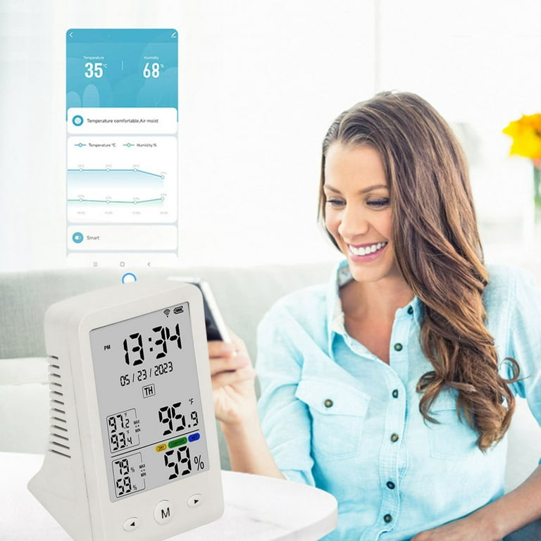 Temperature Humidity Monitor, WIFI Thermometer Hygrometer