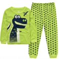 thumbnail image 1 of Dino Boys-Conjunto de ropa de dormir para niños, 100% algodón, camisetas de Motor, pantalones, 2 piezas, 2, 3, 4, 5, 6, 7 años, 1 of 4