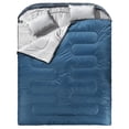 thumbnail image 1 of Saco de Dormir Doble MEREZA XL Tamaño Queen para 2 Personas Azul y Gris, 1 of 8