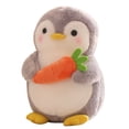 thumbnail image 2 of Flmtop Cute Penguin Hugging Fruit Plush Stuffed Doll Kids Toy Home Decor Valentine Gift, 2 of 8