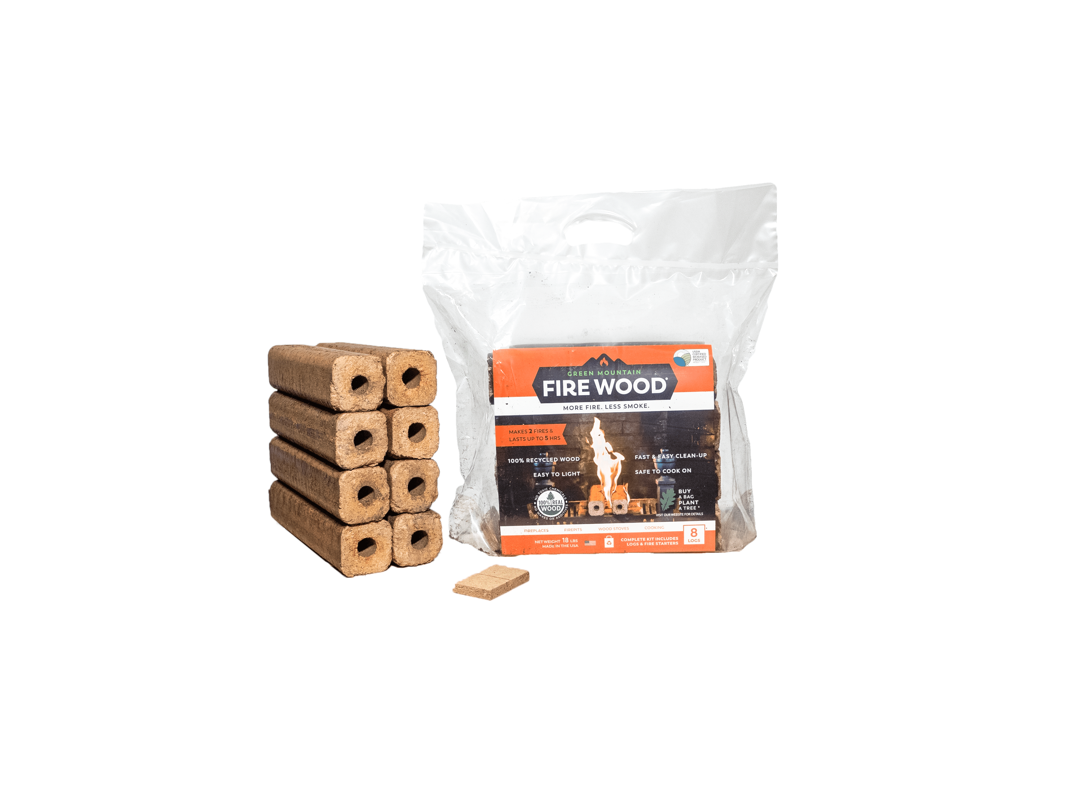Green Mountain Firewood 8 Log Fire Kit