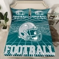 thumbnail image 2 of jejeloiu Football Game Twin Sheet Sets,Gray Green Bedding For Teens 3 Pieces, 2 of 7