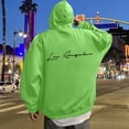 thumbnail image 1 of MHFRRA Sudadera con Capucha y Estampado de Letras para Uso Informal y Comodidad Diaria Verde, 1 of 5