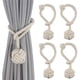 thumbnail image 4 of Corbatas de cuerda de cortina Corbatas de cortina de natural hechas Nudo de punto Cortinas decorativas Retenes para decoración de corti 4 piezas beige, 4 of 9