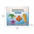 thumbnail image 3 of 3D Beaded Ocean Animals DIY Kit - 4-Piece Sea Creature Bead Art Set (Clownfish, Sea Turtle, Seahorse, Starfish) - Pastel Bead Kit with Thread & Tools for Kids & Adults - Home Decor & Gift, 3 of 7