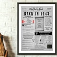 thumbnail image 5 of The Party Post 81st Birthday Party Decorations Poster Born in 1943, 5 of 5