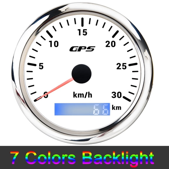 85MM GPS Speedometer With 7 Colors Backlight Speedometer Sensor Set For Motorcycle Marine Boat Car Auto 12V 24V ,Wide Application