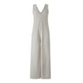 thumbnail image 6 of Douhoow Women Wide Leg Jumpsuit Elegant Sleeveless Loose Long Pants, 6 of 9