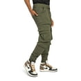 thumbnail image 4 of Victorious Men's Utility Techwear Cargo Jogger Pants JG3030-NEW - Olive - Medium, 4 of 5