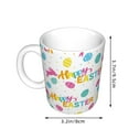 thumbnail image 2 of Yiaed Happy Easter Print Ceramics Coffee,Large Handle Design,Extra Large Tea and Coffee Cup for Office and Home Mugs, 2 of 6