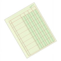 Adams® Analysis Pad, 8 1/2" x 11", 100 Pages (50 Sheets), 4 Columns, Green