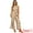 Khaki, variant on DARING DIVA Women's Casual Sleeveless Boho Wide Leg Jumpsuit XS Khaki