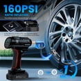 thumbnail image 3 of ODEGNC 21V 160PSI Digital Air Compressor Heavy Duty Cordless Tire Inflator 10000mAh 12VDC Portable Car Pump for SUV, 3 of 11