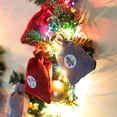 thumbnail image 4 of Fiudx Calendario de Adviento Diy, Juego de Bolsas Navideñas de Tela, 24 Bolsas con Cordón y Números, Pinzas de Madera, Decoración Festiva para Árbol, Puerta y Repisa, Cuerda de 10 M Incluida, Tamaño, 4 of 7
