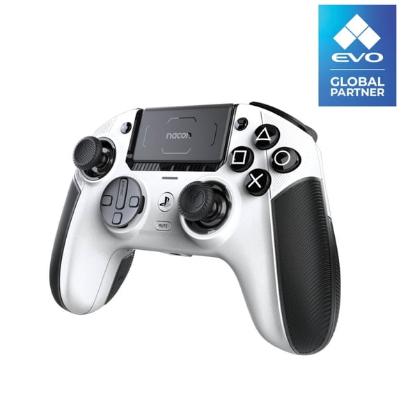 Nacon Revolution 5 Pro Officially Licensed PlayStation Wireless Controller for PS5 / PS4 / PC - Hall Effect, Trigger Stops, Map Buttons - White