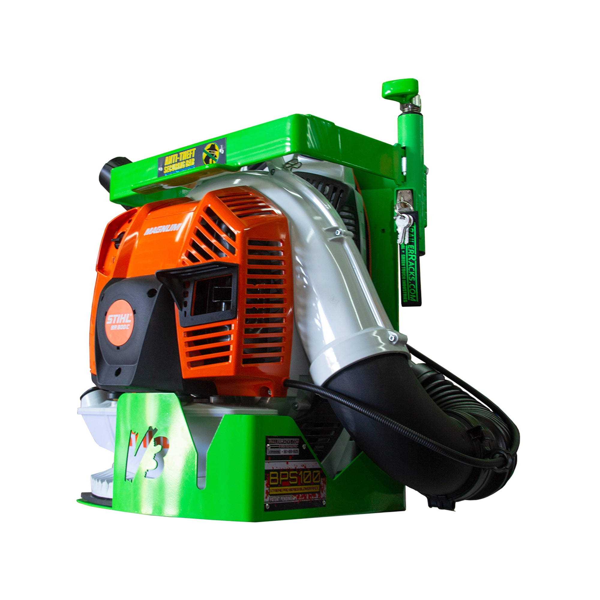 Green Touch Industries 2 Position Trimmer Rack & Backpack Leaf Blower Rack