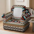 thumbnail image 3 of FKELYI American Tribal Geometric Print Armchair Slipcover 2 Pcs Set Couch Sofa Cover with Separate Cushion Cover Anti-Dust Furniture Protector for Living Room Decor, 3 of 7