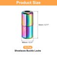 thumbnail image 2 of 10Pack Shoe Laces Buckle Lock Alloy No Tie Shoelace Turnbuckle, Multicolor, 2 of 6