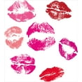 thumbnail image 3 of Ambesonne Kiss Duvet Cover Set, Grunge Looking Lipstick, Twin, Fuchsia Rose Ruby, 3 of 3