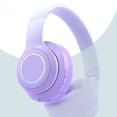 thumbnail image 4 of Auriculares Bluetooth Bling Bling con cancelación de ruido graves potentes inalámbricos color morado, 4 of 11