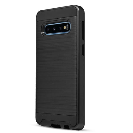 Samsung Galaxy S9 Case, 2-Piece Style Hybrid Shockproof Hard Case Cover with [Tempered Glass Screen Protector] Hybird Shockproof And Circlemalls Stylus Pen-Black