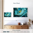 thumbnail image 4 of Elephant Stock Dynamic Abstract Marble Wall Art - Horizontal Canvas Wall Art - Living Room Wall Decor - Abstract Canvas - Gold And Blue Decor - 12" x 8", 4 of 8