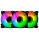 thumbnail image 1 of Kit 3 Ventiladores Gamer Balam Rush EOLOX BLAZE EX90K 120mm ARGB Negro 1200RPM 3 Pin Controladora BR-937948, 1 of 6